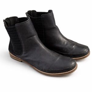 The Sak Leather Ankle Booties | Black Chelsea Comfort Boots